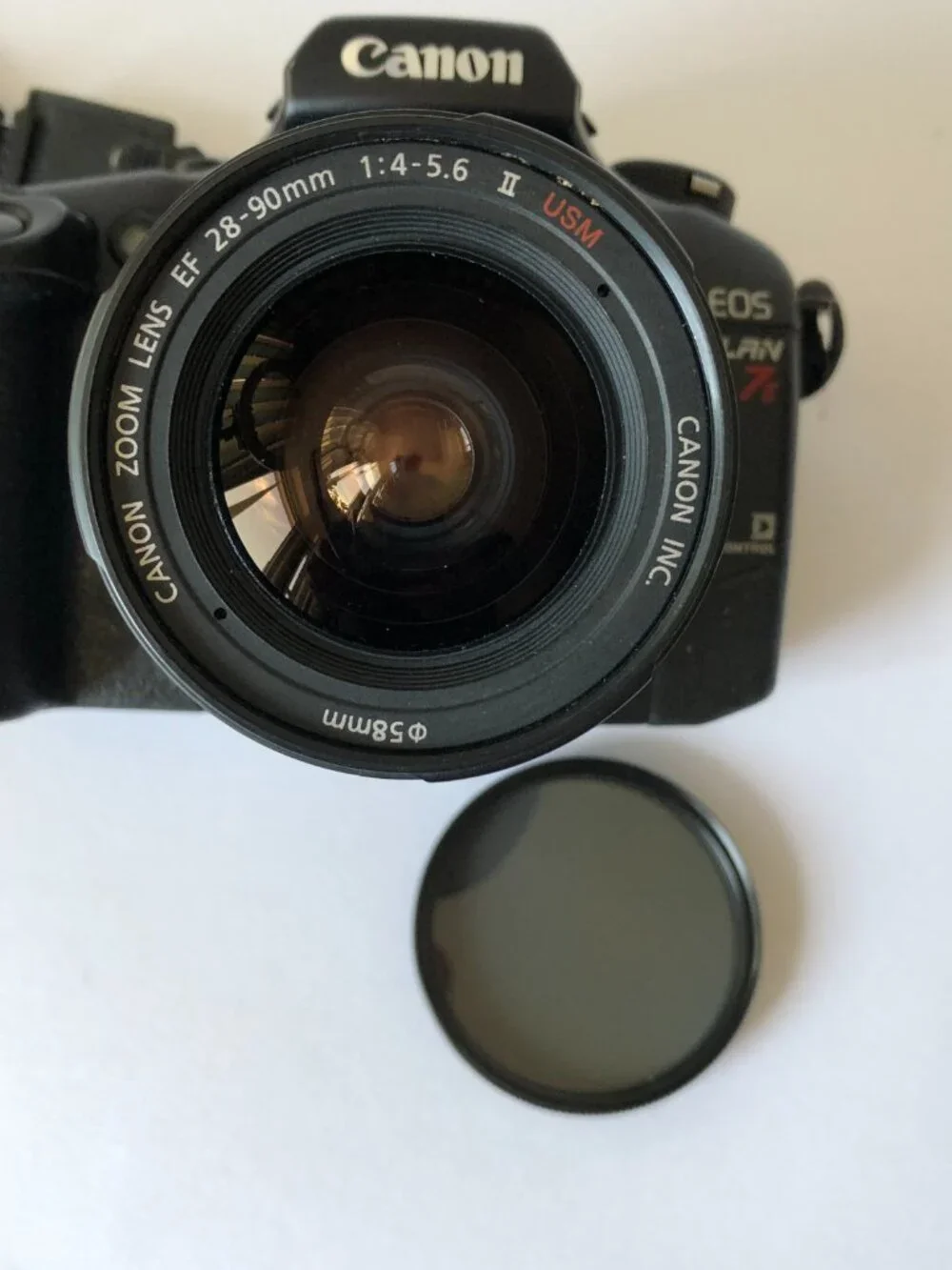 MINT Canon EOS 7 ELAN 7E 35mm Film Camera EF 50mm F/1.8 II From JAPAN